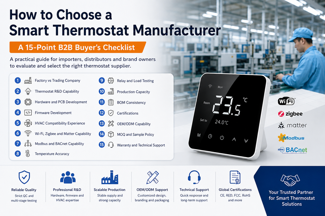 How to Choose a Smart Thermostat Manufacturer
