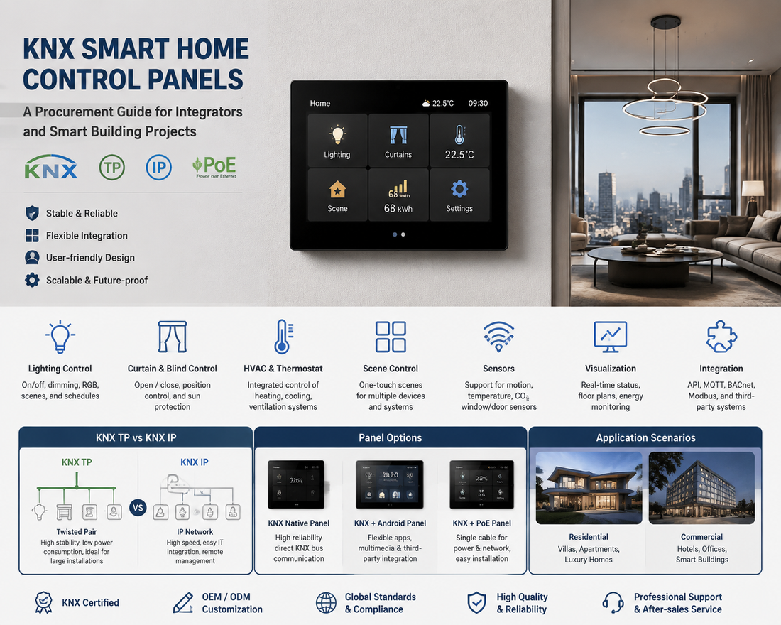 KNX Smart Home Control Panels: A Procurement Guide for Integrators and Smart Building Projects