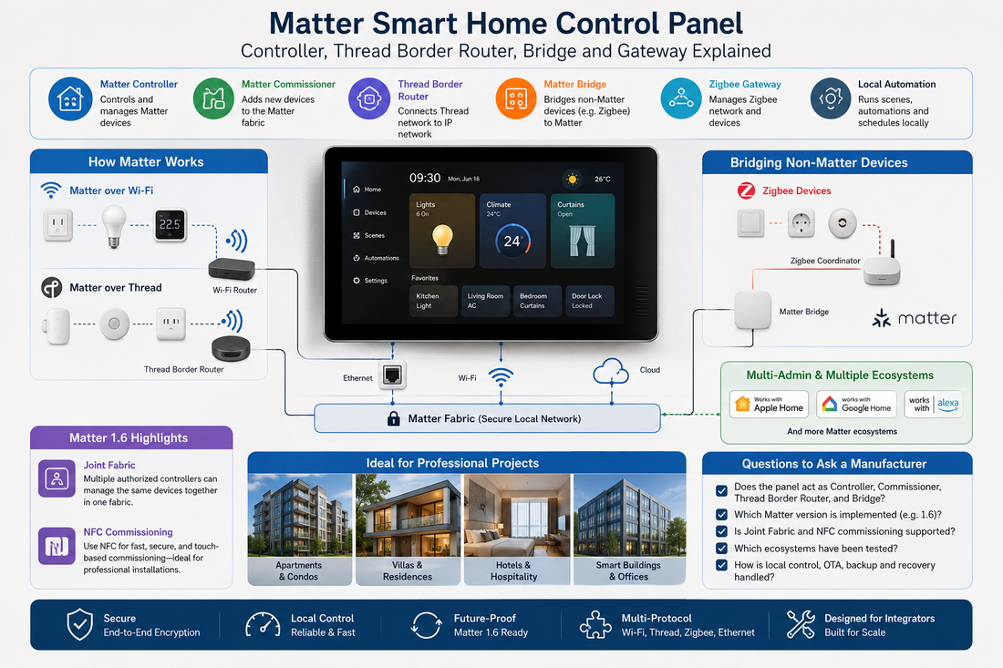 Matter Smart HomeControl Panel