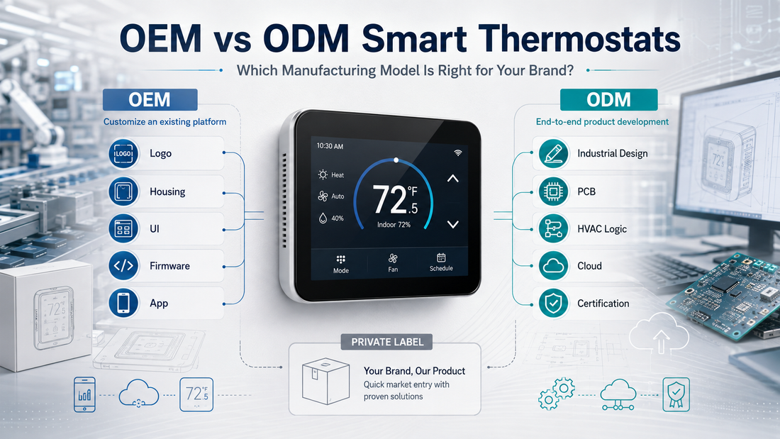 OEM vs ODM Smart Thermostats: Which Manufacturing Model Is Right for Your Brand?