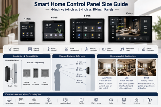 Smart HomeControl Panel Size Guide