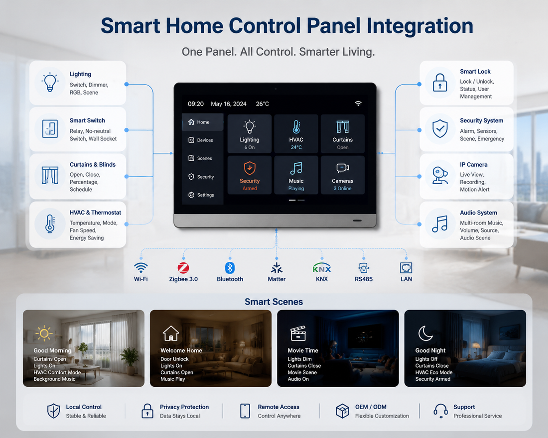 Smart Home Control Panel Integration
