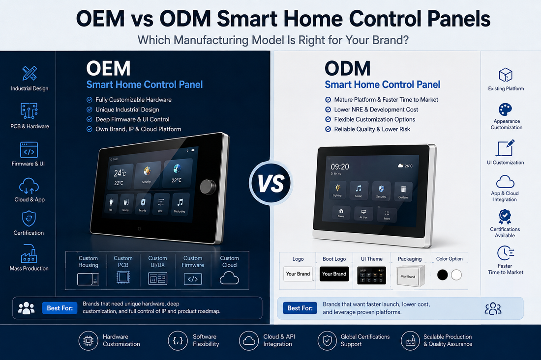 OEM vs ODM Smart Home Control Panels