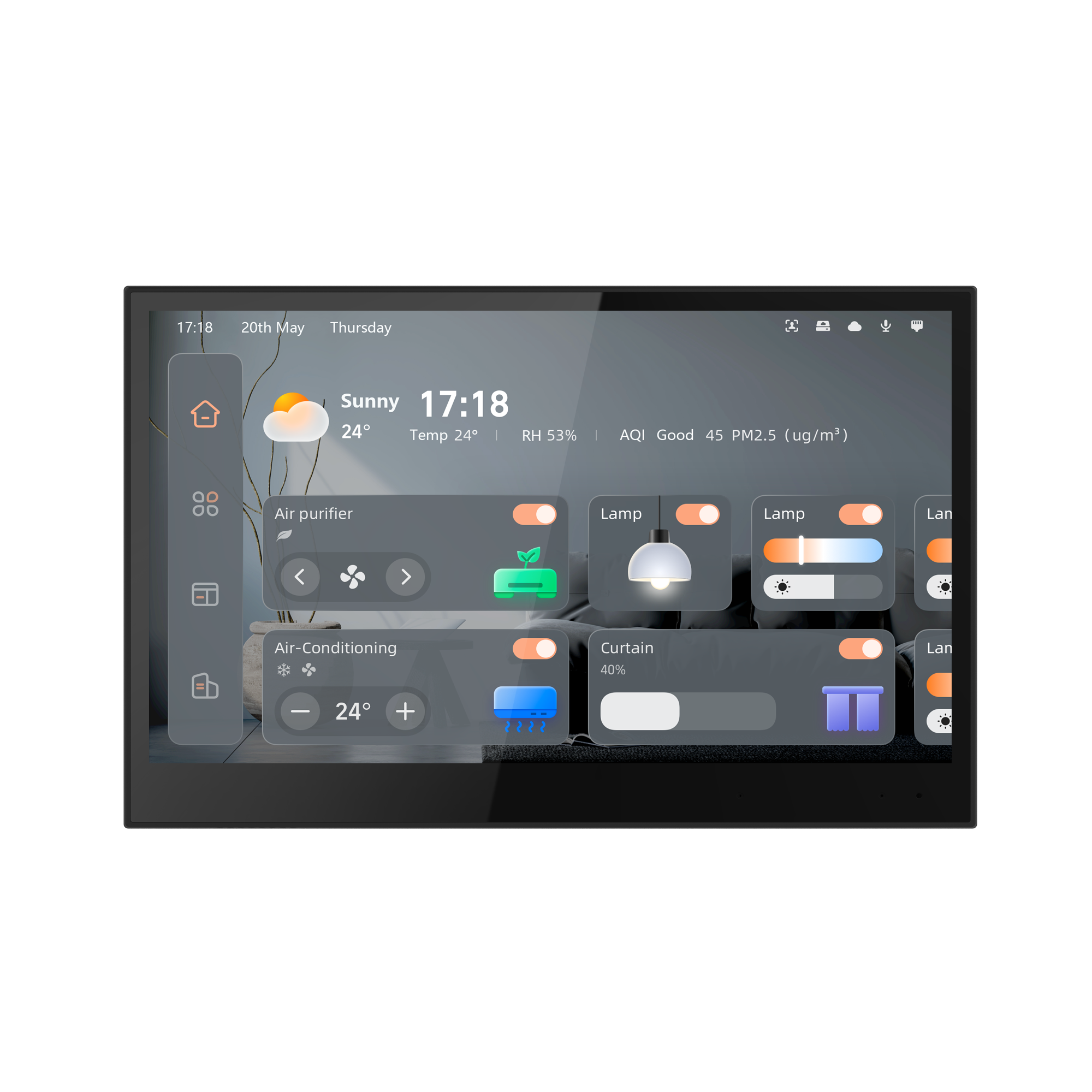 smart control screen panel