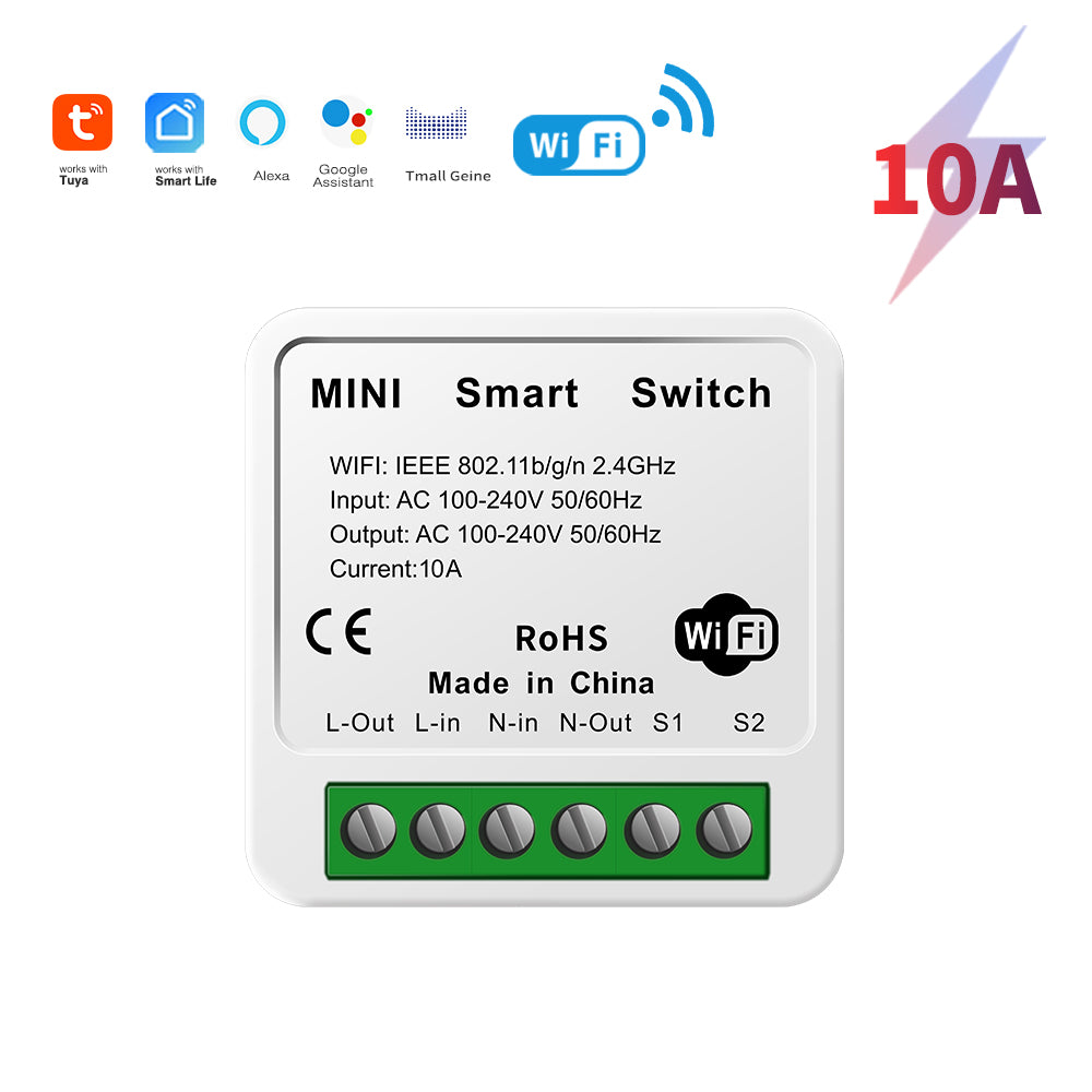 Tuya Smart Lift App 16A Mini Smart Switch Module