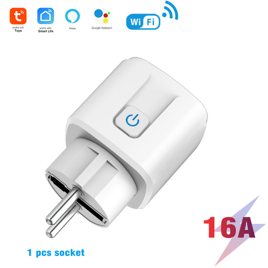 Smart Home Electric Power Wi-fi Eu Standard Eu Smart Socket Plug