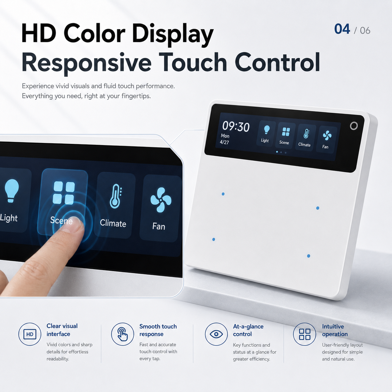 Color Screen Smart Switch N01 8