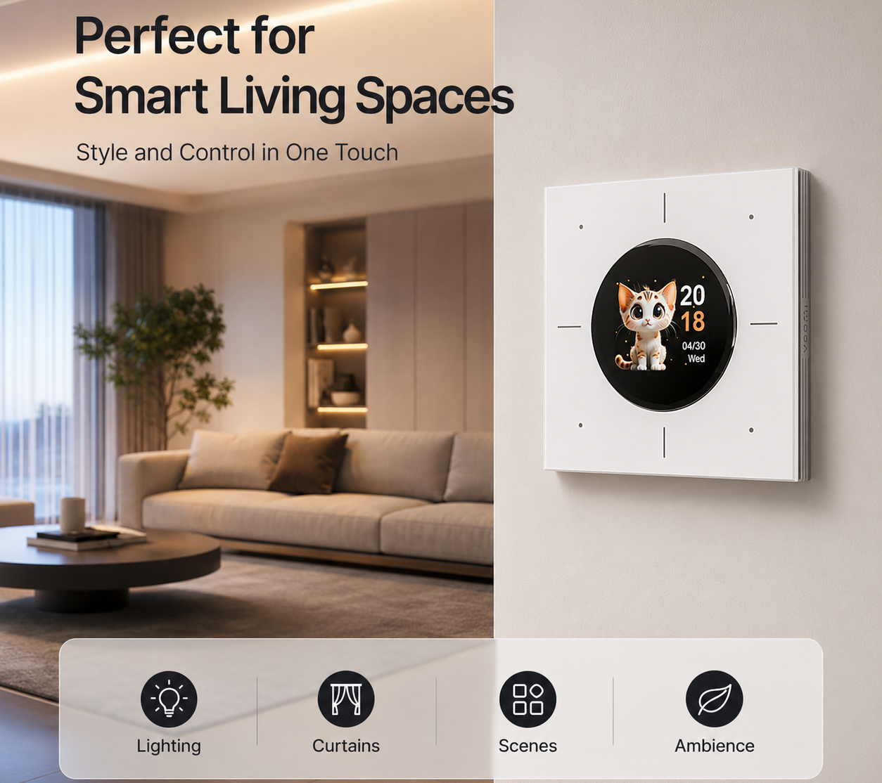 Round-Screen Smart Light Switch 13