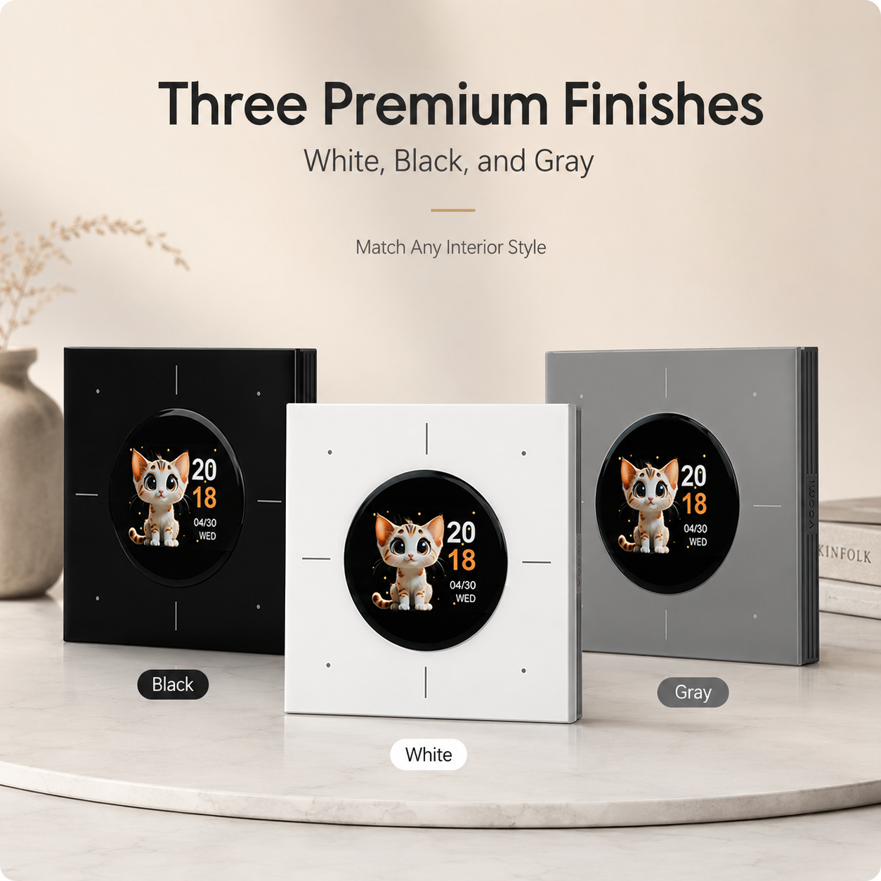 Round-Screen Smart Light Switch 16