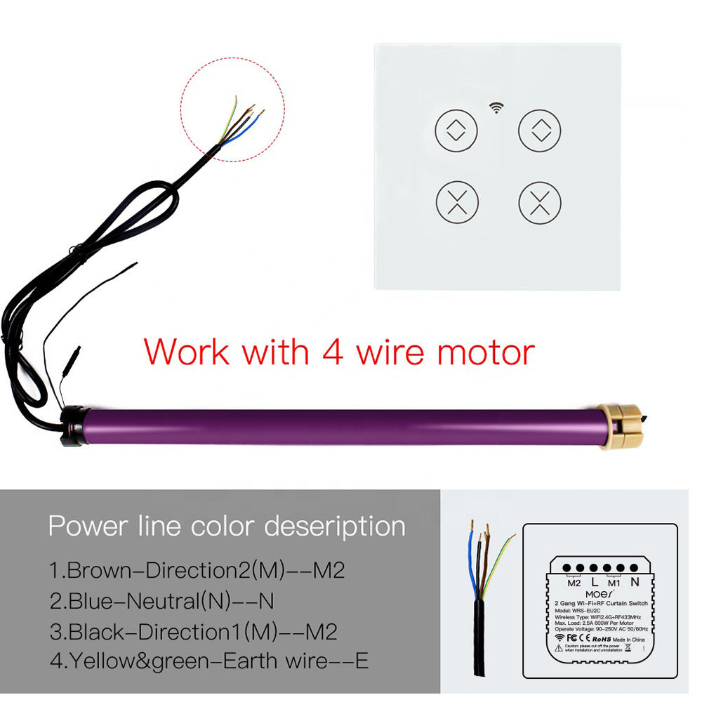 Tuya Smart Double Curtain Switch 4