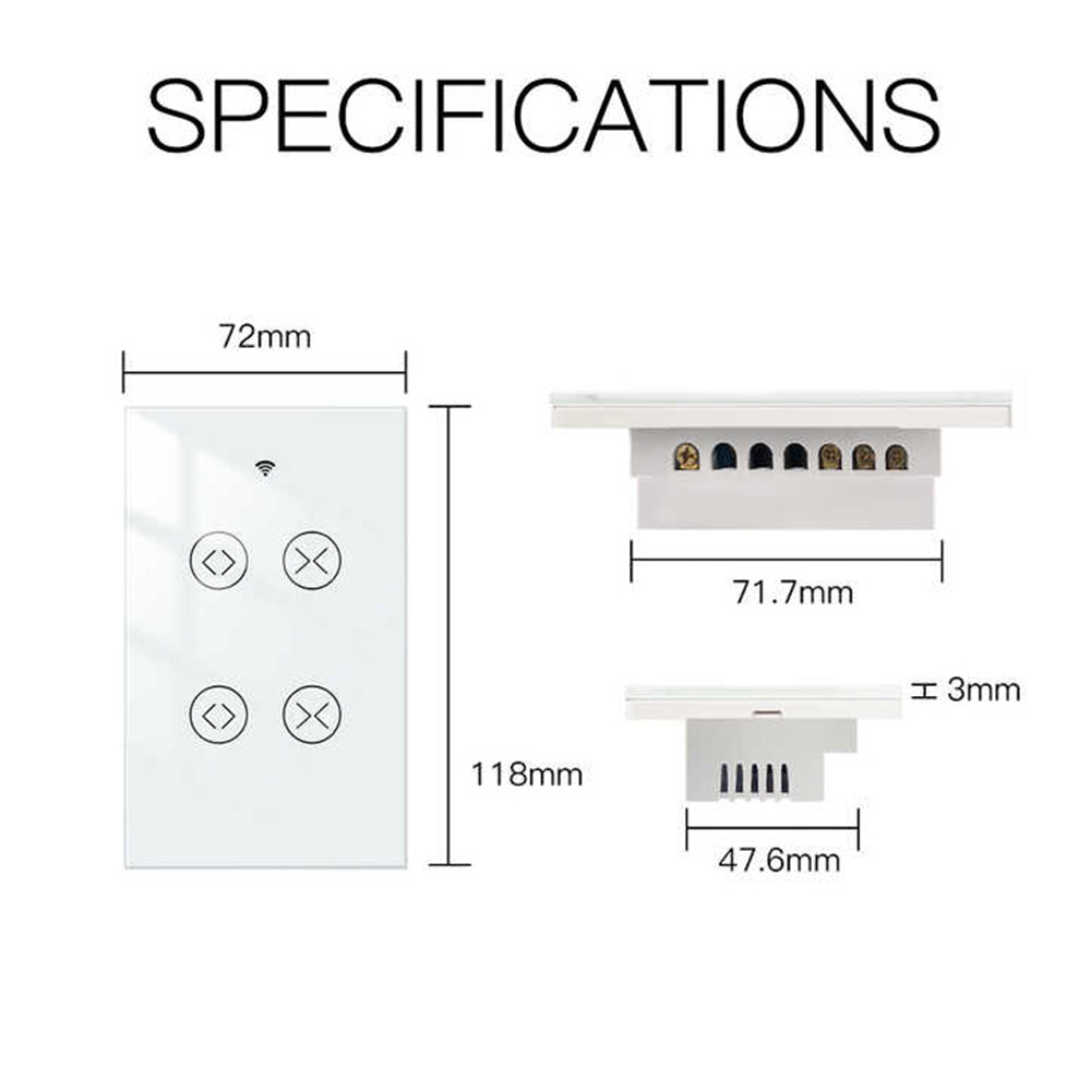 US Standard Double Curtain Switch 7