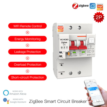 WCB-SC-1P80 Tuya Smart Circuit Breaker 2