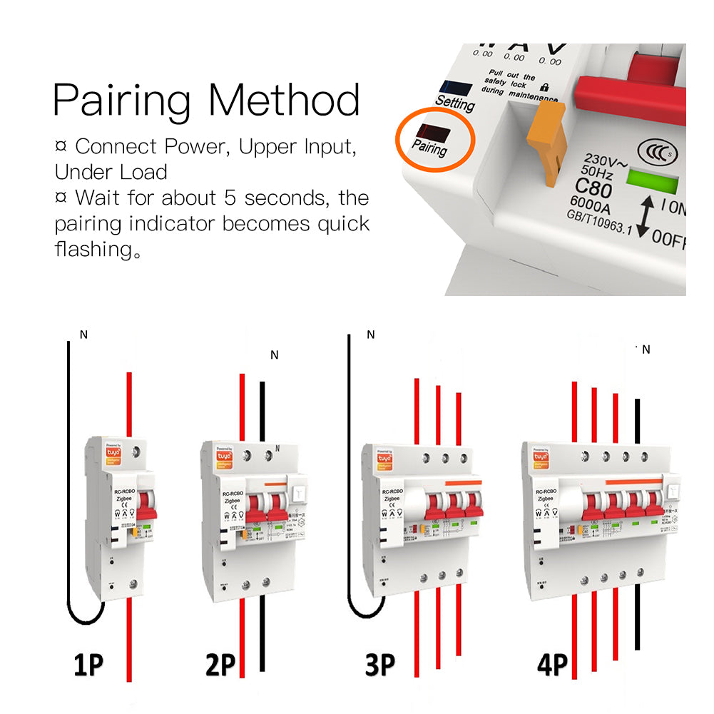 WCB-SC-1P80 Tuya Smart Circuit Breaker 3