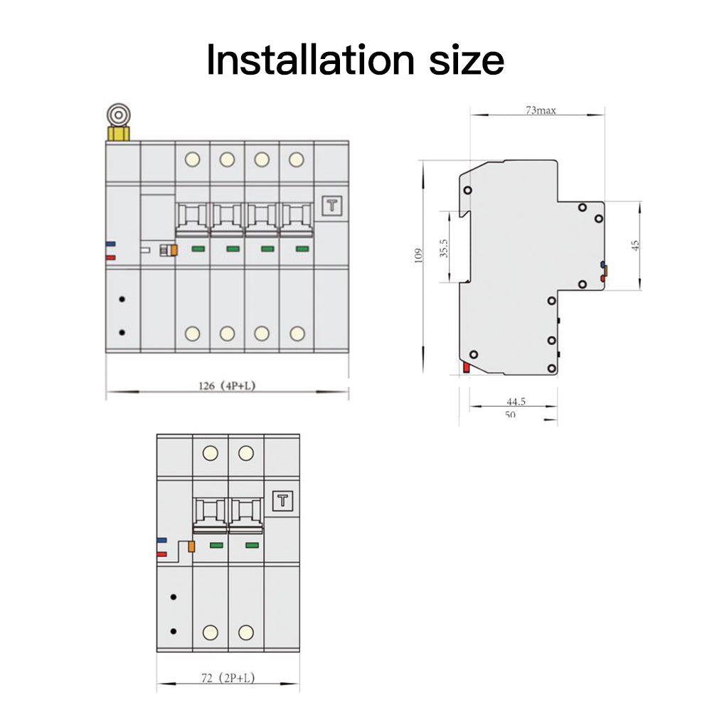 WCB-SC-1P80 Tuya Smart Circuit Breaker 7
