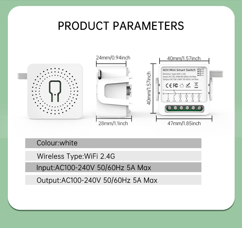WHD09 Mini Smart Relay Switch 2