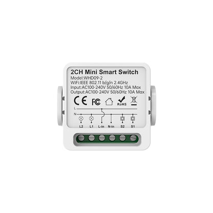 WHD09 Mini Smart Relay Switch 2ch
