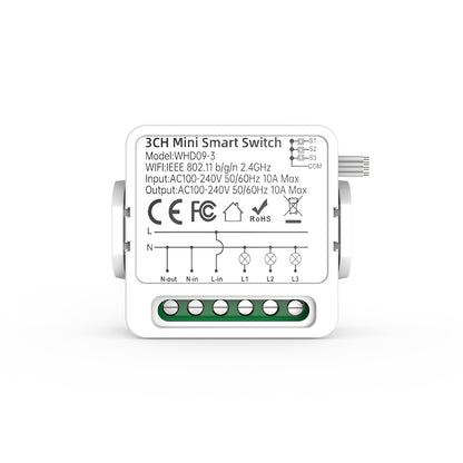 WHD09 Mini Smart Relay Switch 3ch