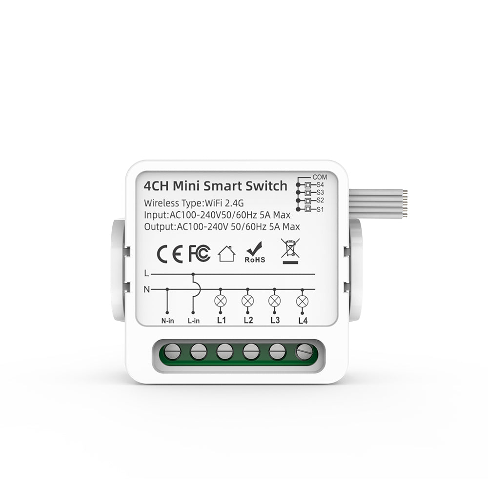 WHD09 Mini Smart Relay Switch 4ch