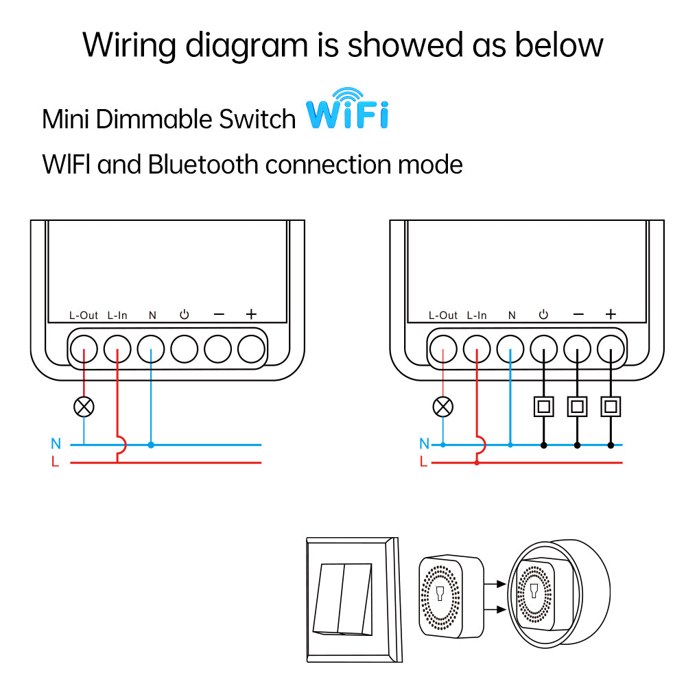 WHD10 Tuya Dimmable Switch Module 8