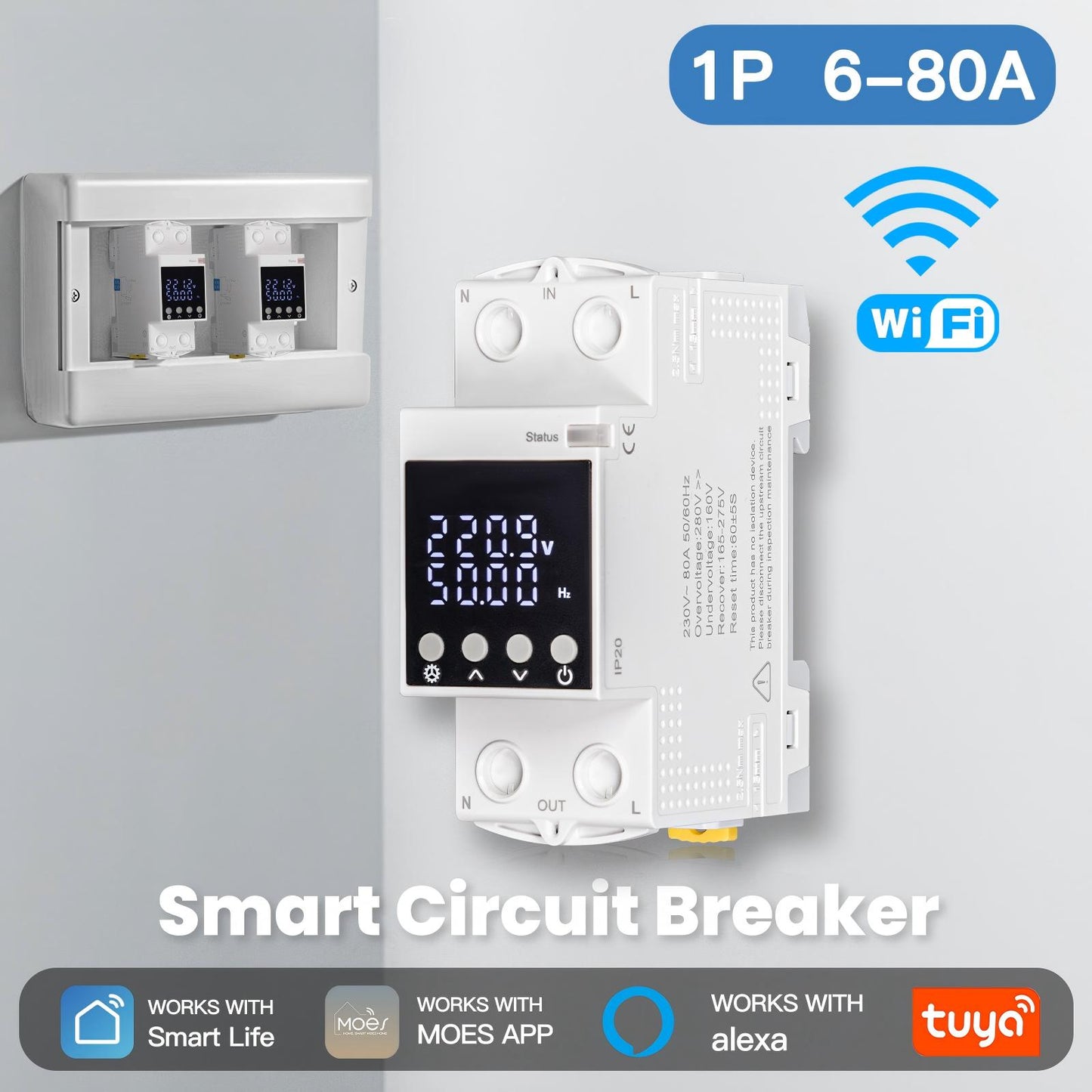 WM-AXA1-TW Tuya Wifi Smart Circuit 2