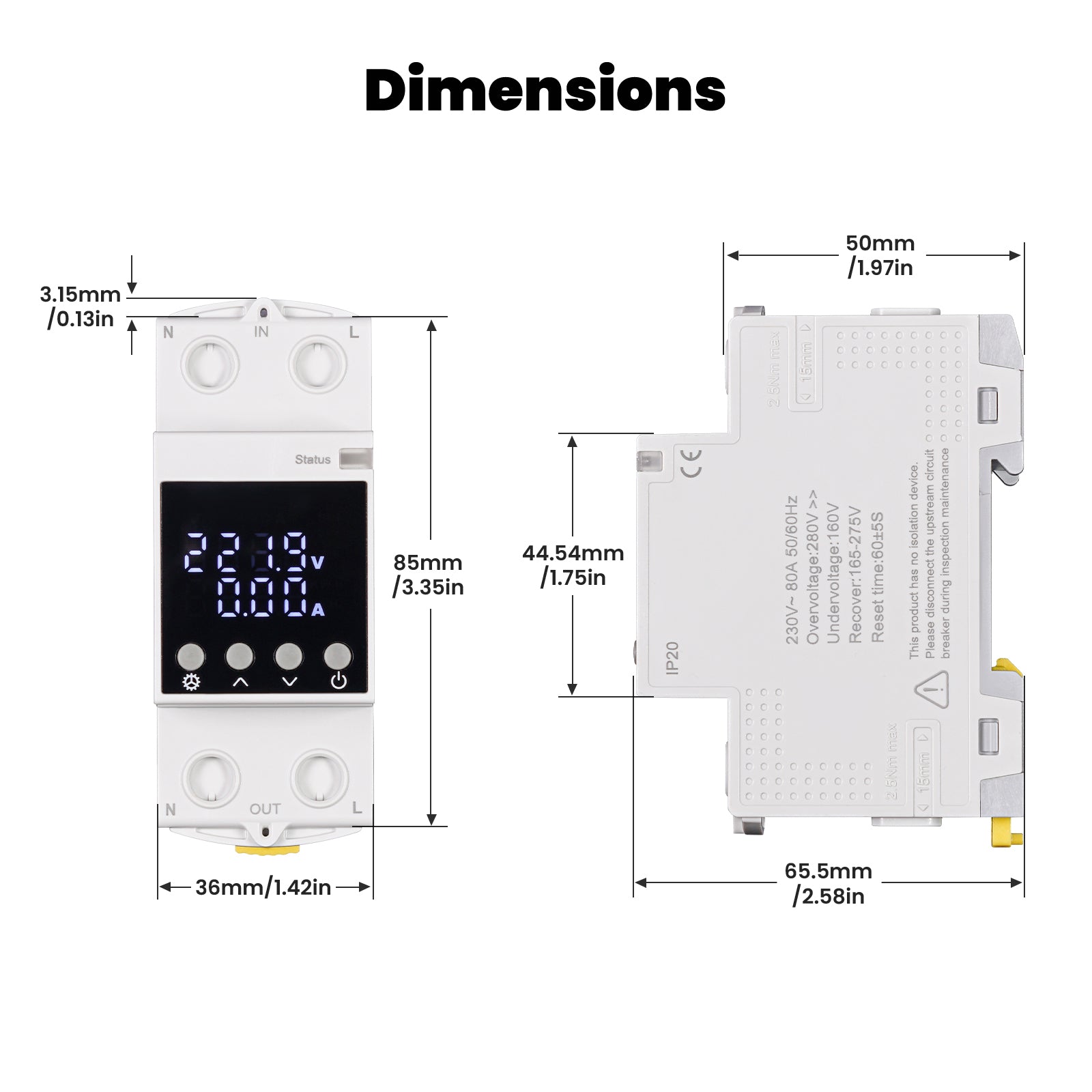 WM-AXA1-TW Tuya Wifi Smart Circuit 7