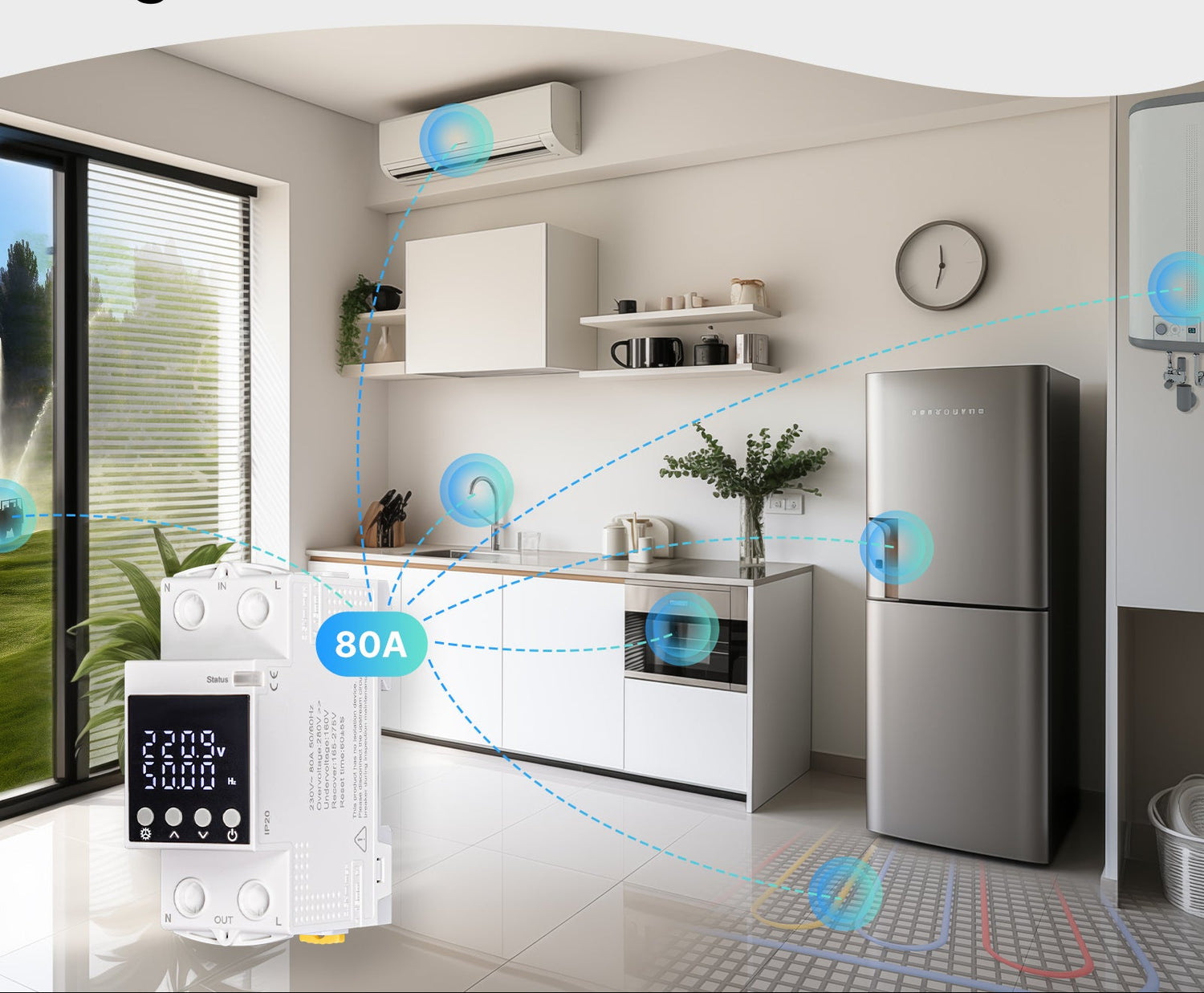 WM-AXA1-TW Tuya Wifi Smart Circuit 8