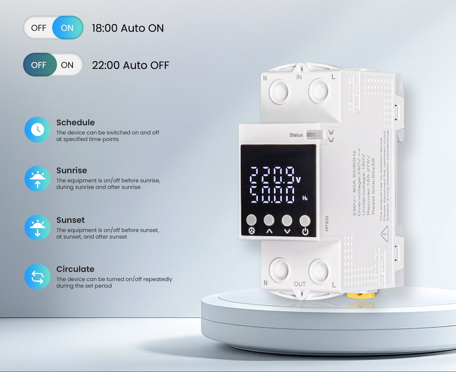 WM-AXA1-TW Tuya Wifi Smart Circuit 9