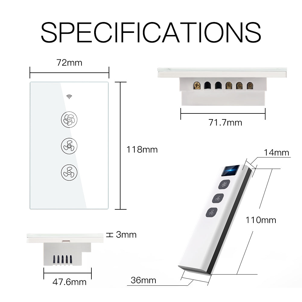 WSF US Intelligent Fan Switch 11