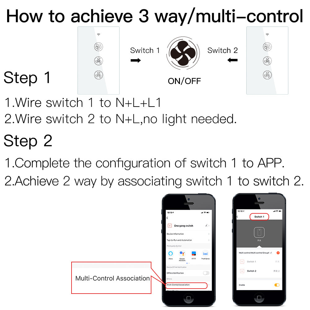 WSF US Intelligent Fan Switch 12