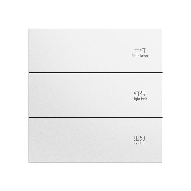 Chuyun Y1 Horizontal 1-4 Gang Push Button Smart Switch with Neutral Wire