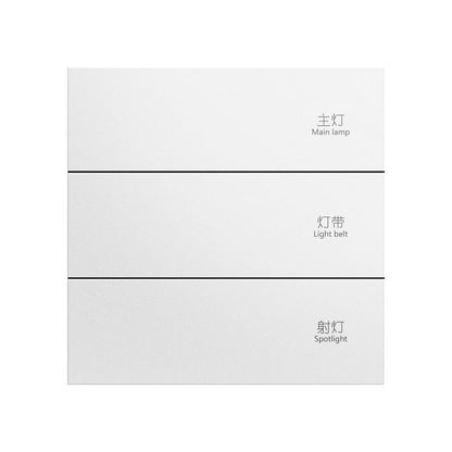 Chuyun Y1 Horizontal 1-4 Gang Push Button Smart Switch with Neutral Wire