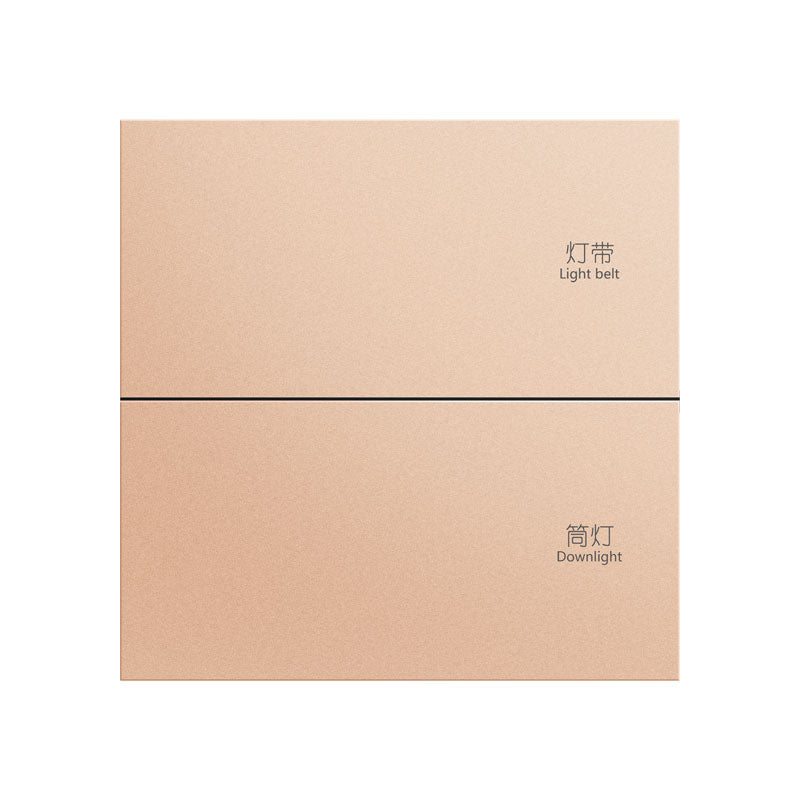 Chuyun Y1 Horizontal 1-4 Gang Push Button Smart Switch with Neutral Wire