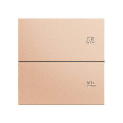 Chuyun Y1 Horizontal 1-4 Gang Push Button Smart Switch with Neutral Wire