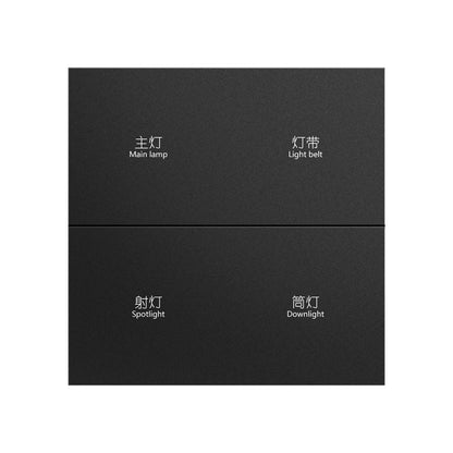 Chuyun Y1 Horizontal 1-4 Gang Push Button Smart Switch with Neutral Wire