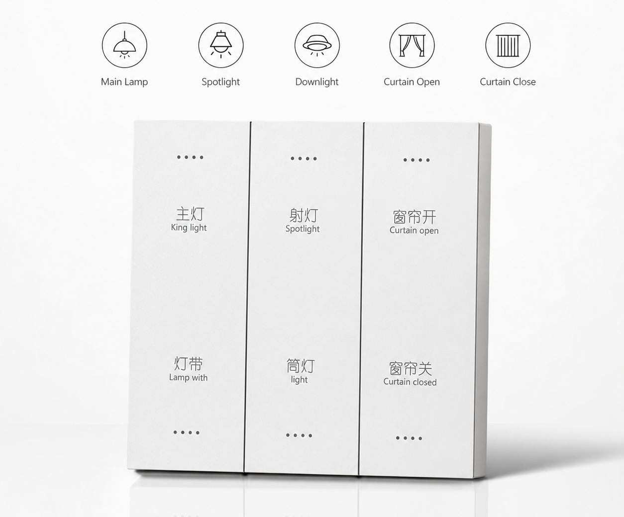 Y1 Vertical 1-4 Gang Smart Switches 22