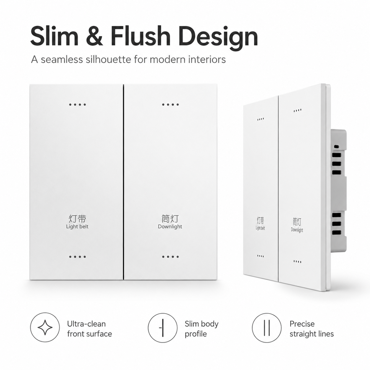 Y1 Vertical 1-4 Gang Smart Switches 25