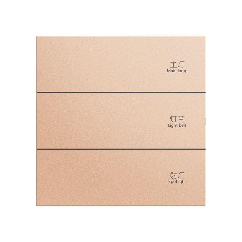Chuyun Y1 Horizontal 1-4 Gang Push Button Smart Switch with Neutral Wire