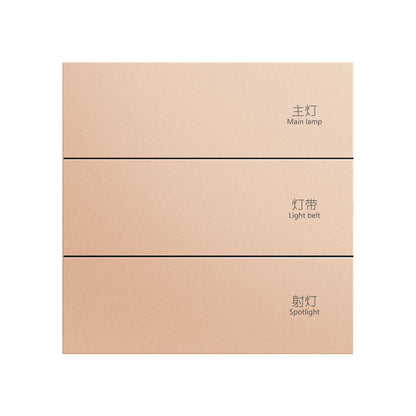 Chuyun Y1 Horizontal 1-4 Gang Push Button Smart Switch with Neutral Wire