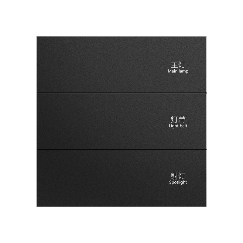 Chuyun Y1 Horizontal 1-4 Gang Push Button Smart Switch with Neutral Wire
