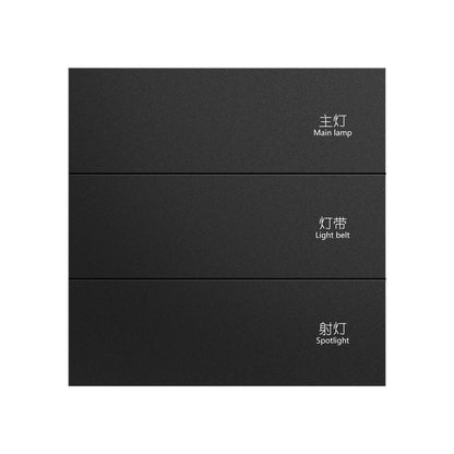 Chuyun Y1 Horizontal 1-4 Gang Push Button Smart Switch with Neutral Wire