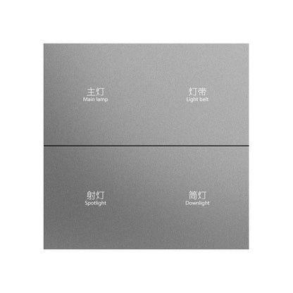Chuyun Y1 Horizontal 1-4 Gang Push Button Smart Switch with Neutral Wire